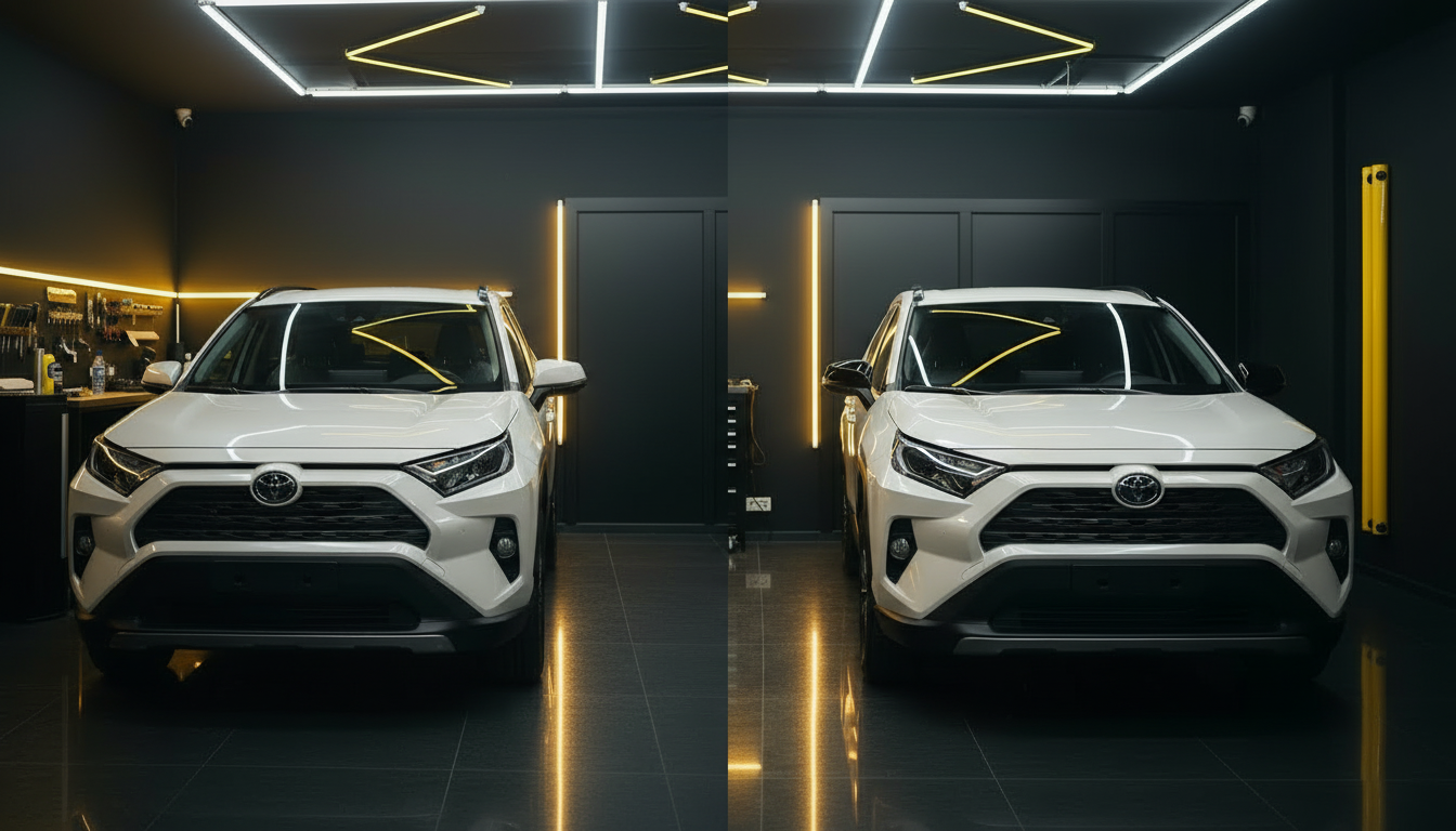 SUV Ceramic before and after